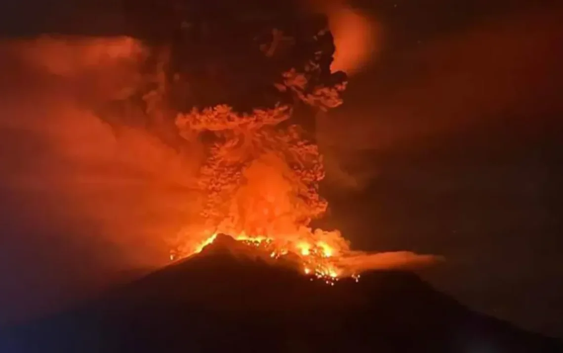 erupção vulcânica, atividade vulcânica, erupção do vulcão