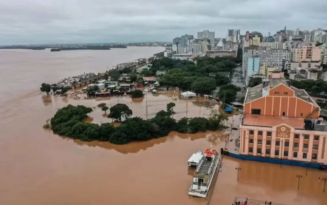 inundações;