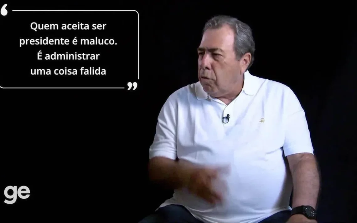 homem, idoso, presidente, do Botafogo.