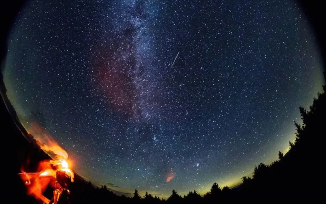 chuva, de estrelas, cadentes;